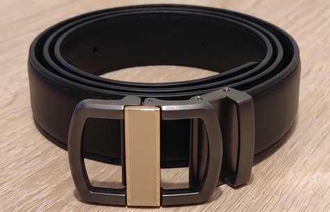 Ceinture noire avec boucle double